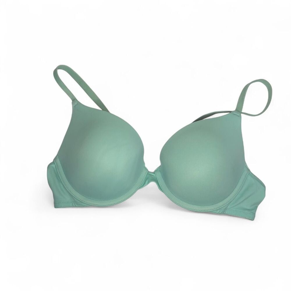 Pink Victoria’s Secret Mint green push up bra 32C